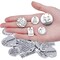 259 Pieces Inspirational Motivational Keychains Charms Bulk Inspirational Words Charms with Open Jump Key Rings for Various DIY Necklaces, Bracelets
